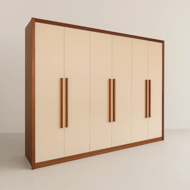 Guarda-Roupa Casal 6 Portas Charme - 6 Gavetas - 100% MDF - 2.70m