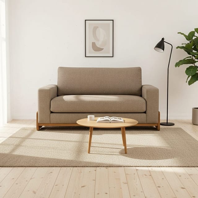 Sofá 2 Lugares Basilicata - Espuma D33 Soft + HR - Estrutura em Madeira Maciça - Conforto Premium